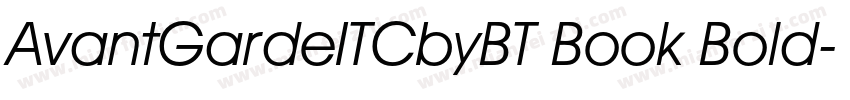 AvantGardeITCbyBT Book Bold字体转换